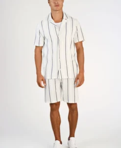 Alternative view of Knitted Resort Collar S/S - Fair Grey
