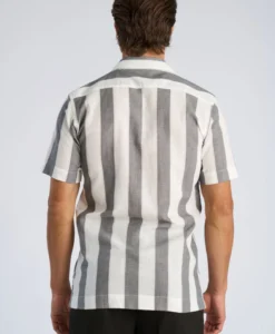 Alternative view of Striped Linen/cotton Shirt - Grey