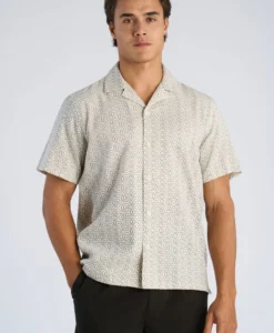 Alternative view of Two Color Structure Shirt - Off White