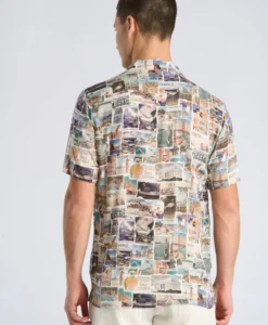 Alternative view of AOP Vintage Shirt S/S - White