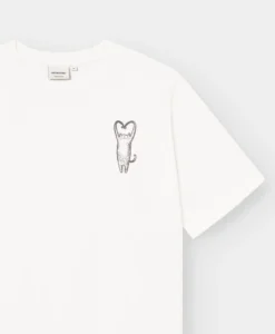 T-Shirt Vadstena Heart Cat - Whisper White - Bild 5