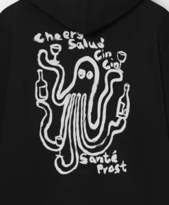 Alternative view of Hoodie Falun Cheers Salud - Black