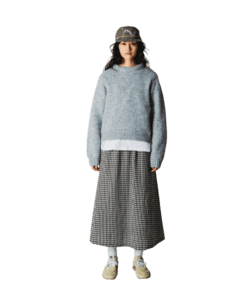 WBHua Fluffy Crew - Grey Melange