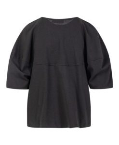 Alternative view of Top With Volume Sleeves - Black