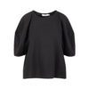 Top With Volume Sleeves - Black