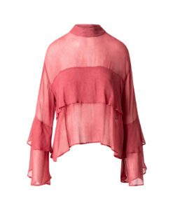 Blouse With Ruffles - Warm Blush - Bild 4