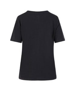 Alternative view of T-Shirt With Beaded Heart Patch - Black