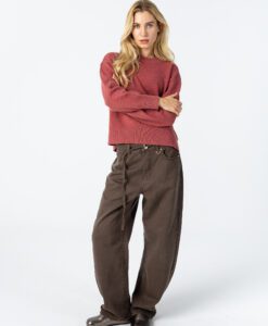 Lyocell Jeans-Petra Fit - Chocolate Brown