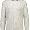 Plain Small Checked Shirt - Indigo Blue