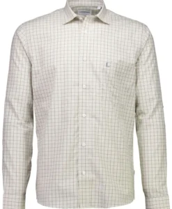 Plain Small Checked Shirt - Indigo Blue