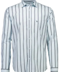 Striped Dobby Shirt L/S - Pastel Blue - Bild 6