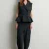 Anjou Trousers - Dark Grey Melange