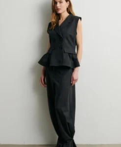 Anjou Trousers - Dark Grey Melange - Bild 4