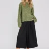 Olivia Knit Pullover - Forest Green