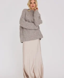 Kabba Knit Pullover - Light Brown