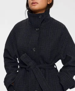 Alendra Wool Check - Grey Check