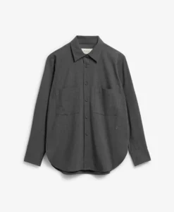 Ambel Herringbone Drapr - Mid Grey Melange - Bild 8