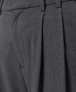 Dilay - Herringbone Drape - Mid Grey Melange - Bild 7