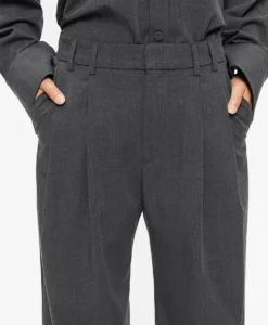 Dilay - Herringbone Drape - Mid Grey Melange - Bild 6