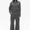 Dilay - Herringbone Drape - Mid Grey Melange
