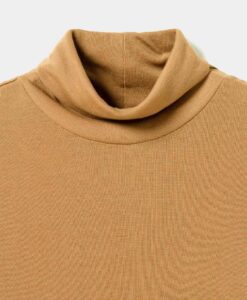 Lyocell - Wool Turtleneck Top - Bronze - Bild 6