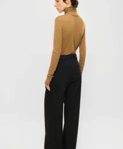 Lyocell - Wool Turtleneck Top - Bronze - Bild 3