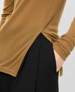 Alternative view of Lyocell - Wool Turtleneck Top - Bronze