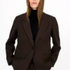 Andrea Essential Blazer - Espresso Brown