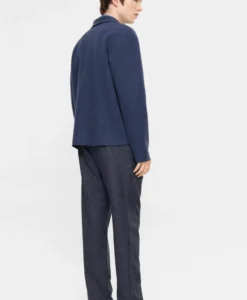 Alternative view of Boiled Wool Overshirt - Blue Melange