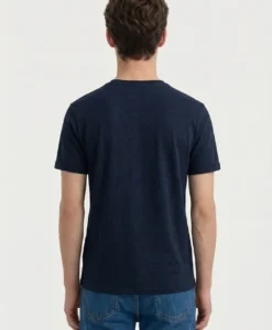 Alternative view of Lung Melange T-Shirt - Dark Blue Melange