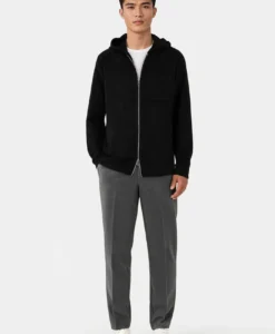 Alternative view of Nikolaj Vegan Zip Hoodie - Black