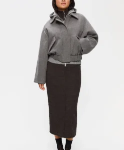 Nova Wool Twill - Grey Melange