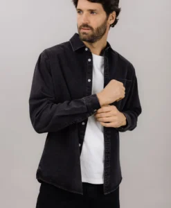 Rocco LS Shirt - Washed Black