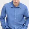 Rodrik Soft Flanell Stripe - Light Blue Stripe