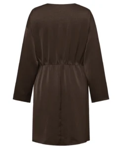 Sinda Drape Dress - Dark Brown - Bild 5