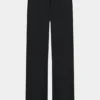 Trousers w Stripes - Black/Ecru