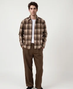 Alternative view of Leon Checked Shirt - Brown Checked