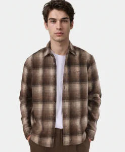 Leon Checked Shirt - Brown Checked
