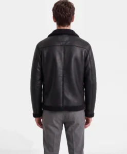 Alternative view of Loux Shearling Jacket - Black