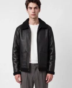 Loux Shearling Jacket - Black
