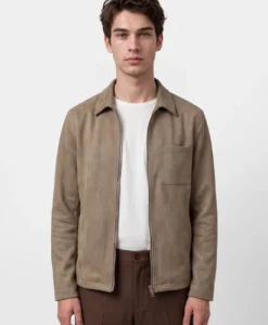Neo Vegan Suede Overshirt - Dusty Clay