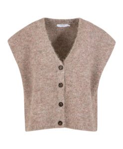 Boxy Knit Vest - Rose MIx
