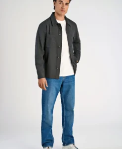 Superflex Brushed Mel Overshirt - DK Grey Mel