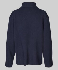 Alpha Knit Slit T-Neck - Night Sky - Bild 5