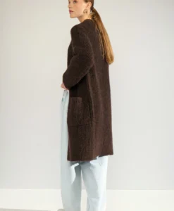 Alternative view of Nuzinda Long Cardigan - Black Coffee
