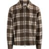 Guido Zip Shirt - Brown Check