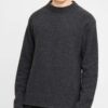 Assar Boucle Wool Mix - Dark Grey Melange