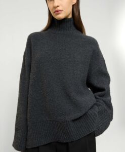 Neija Boucle Wool Mix - Dark Grey Melange
