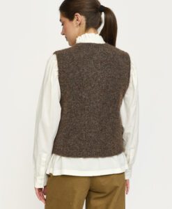 Alternative view of SRCamilla Vest Knit - Demitasse Melange