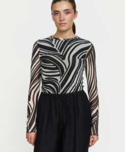 SRMaryam LS Top - Zebra Print